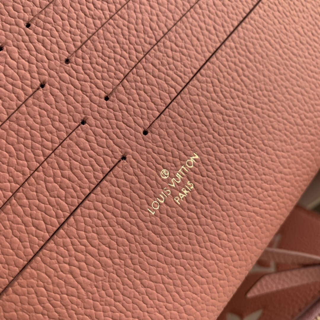 LV M61276 Louis Vuitton Felicie Pochette Bag M61276 Pink Leather