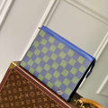LV N00145 Louis Vuitton Pochette Voyage MM Bag Damier Graphite Canvas - Default Title - View 1