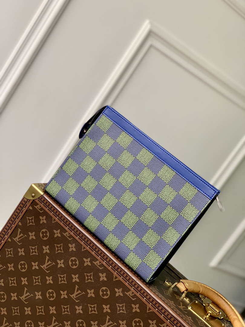 LV N00145 Louis Vuitton Pochette Voyage MM Bag Damier Graphite Canvas