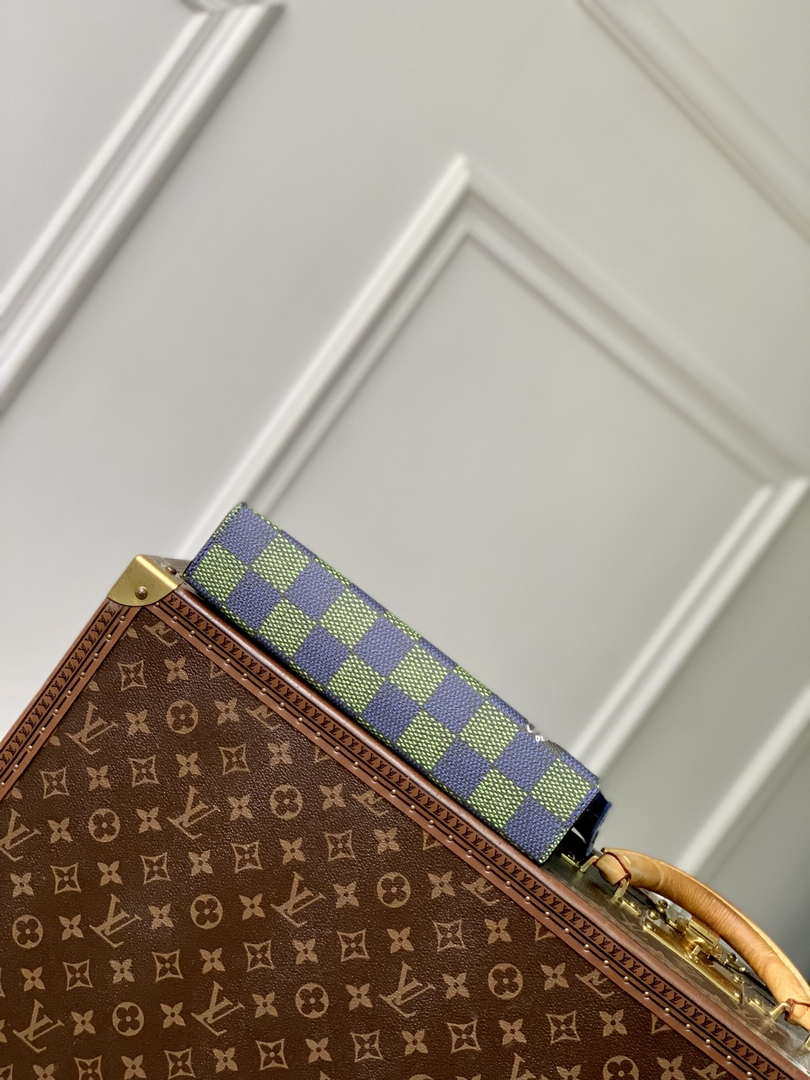 LV N00145 Louis Vuitton Pochette Voyage MM Bag Damier Graphite Canvas - Default Title - View 4