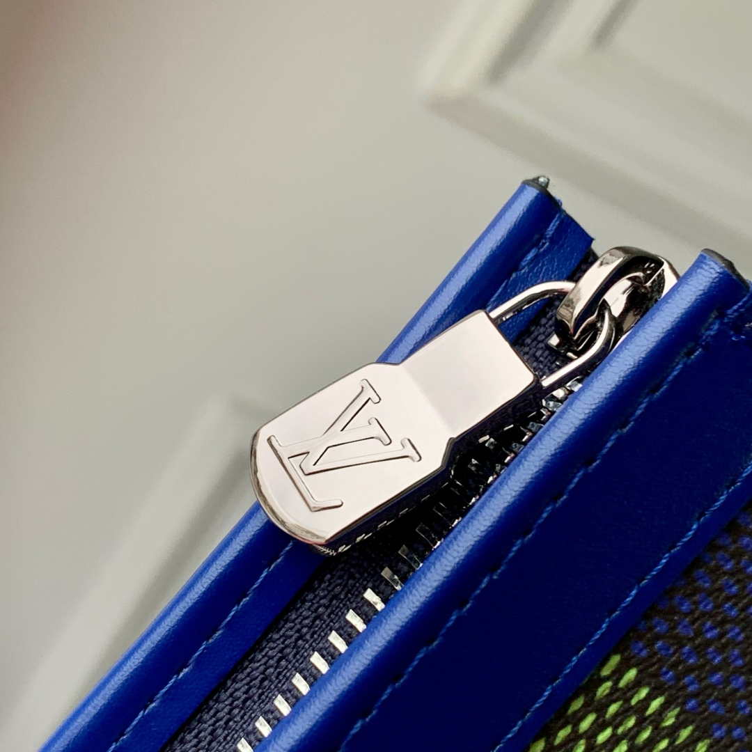 LV N00145 Louis Vuitton Pochette Voyage MM Bag Damier Graphite Canvas - Default Title - View 5