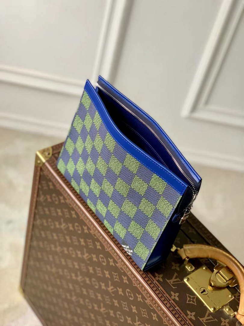 LV N00145 Louis Vuitton Pochette Voyage MM Bag Damier Graphite Canvas
