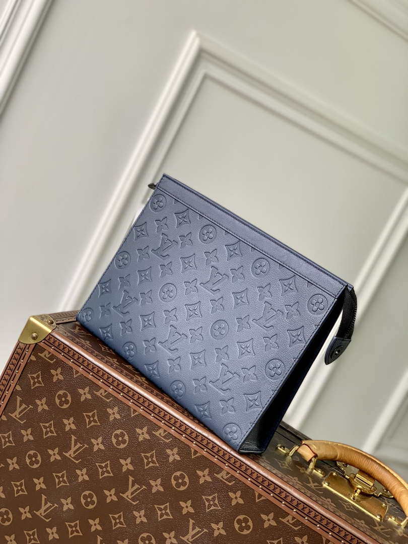 LV M61692 Louis Vuitton Pochette Voyage MM Bag Monogram £Âlue