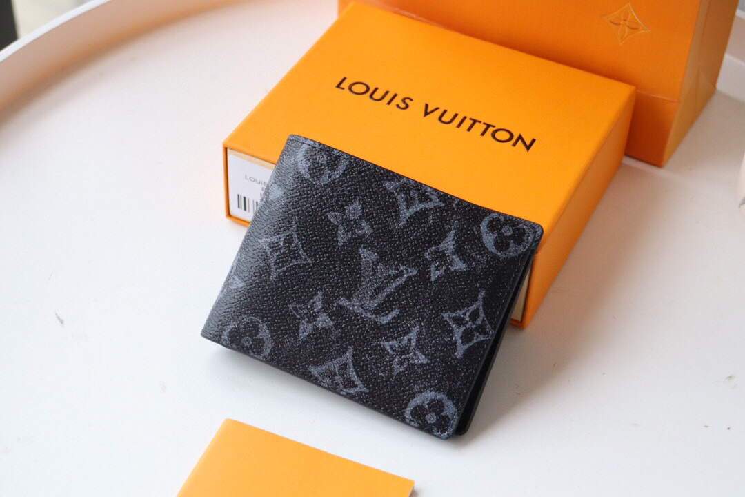 LV M61695 Louis Vuitton Multiple Wallet Monogram Eclipse