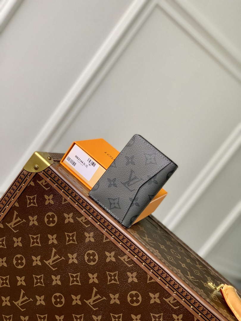 LV M61696 Louis Vuitton Pocket Organizer Gray