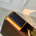 LV M61864 Louis Vuitton Zippy Wallet Blue Monogram Empreinte