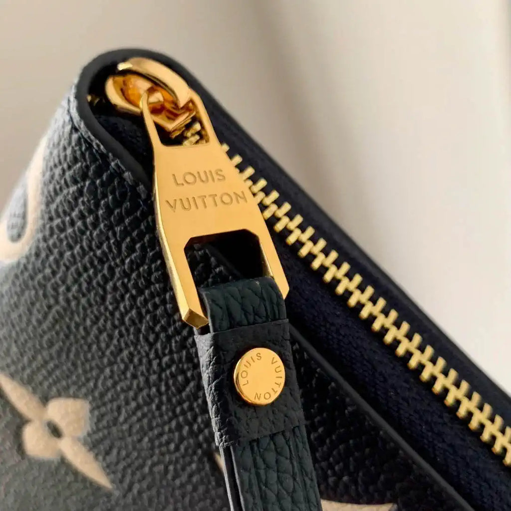 LV M61864 Louis Vuitton Zippy Wallet Silk screen blue