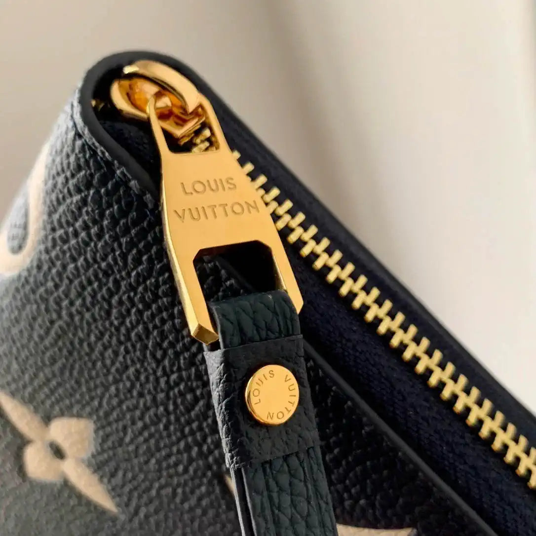 LV M61864 Louis Vuitton Zippy Wallet Silk screen blue