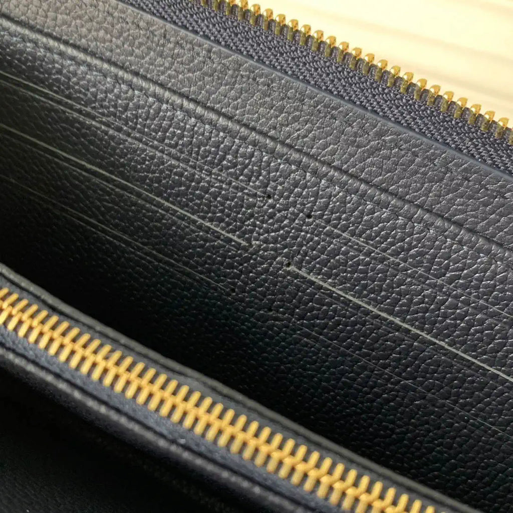 LV M61864 Louis Vuitton Zippy Wallet Silk screen blue