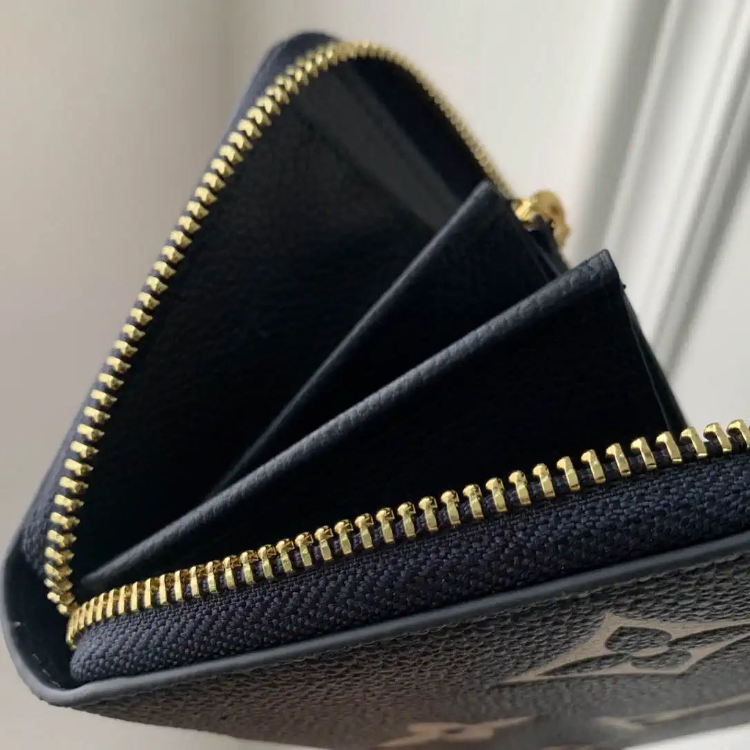 LV M61864 Louis Vuitton Zippy Wallet Silk screen blue