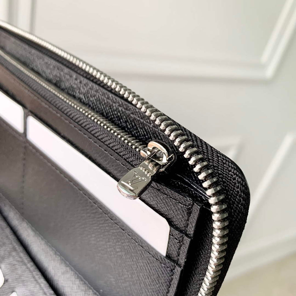 LV M62295 Louis Vuitton Zippy Wallet Vertical Gray