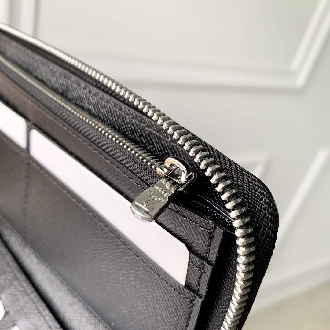 LV M62295 Louis Vuitton Zippy Wallet Vertical Gray