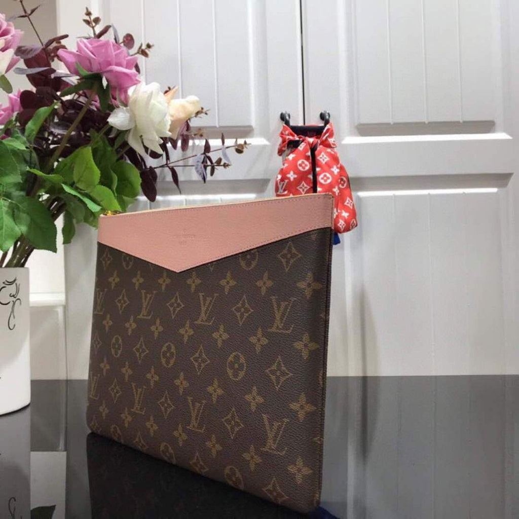 LV M62942 Louis Vuitton Daily Pouch Monogram Canvas Bag M64591 Pink