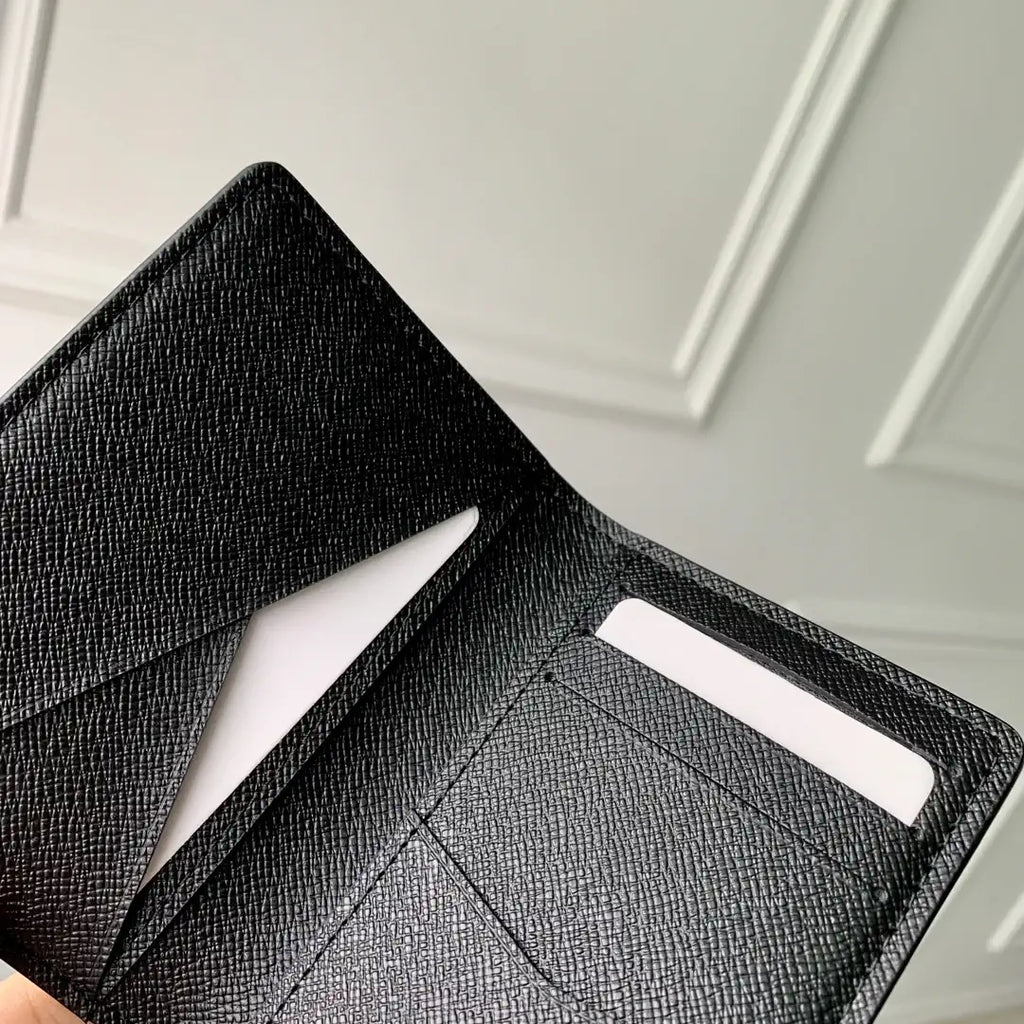 LV M63144 Louis Vuitton Pocket Organizer Coated Canvas Gray