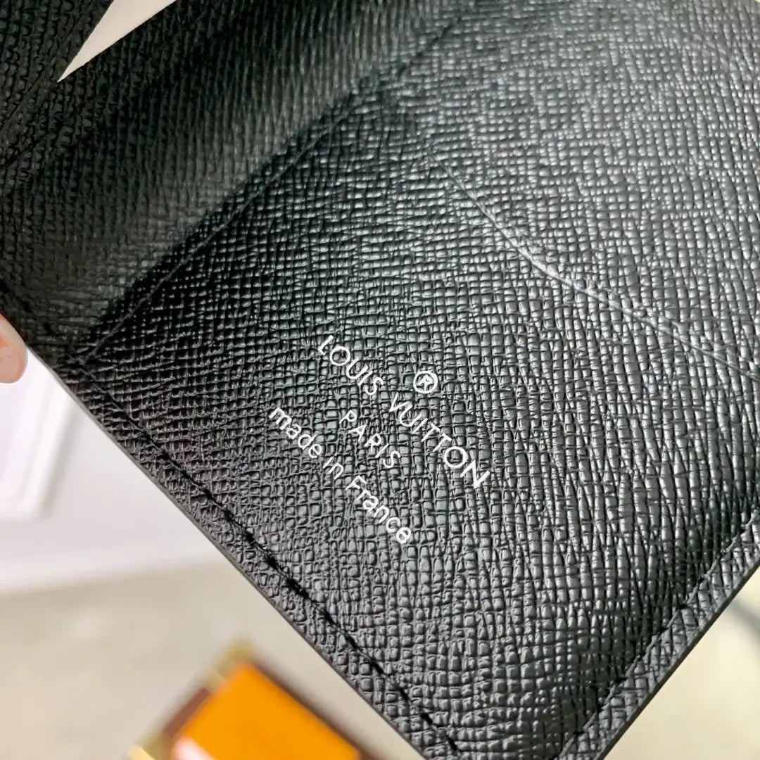 LV M63144 Louis Vuitton Pocket Organizer Coated Canvas Gray