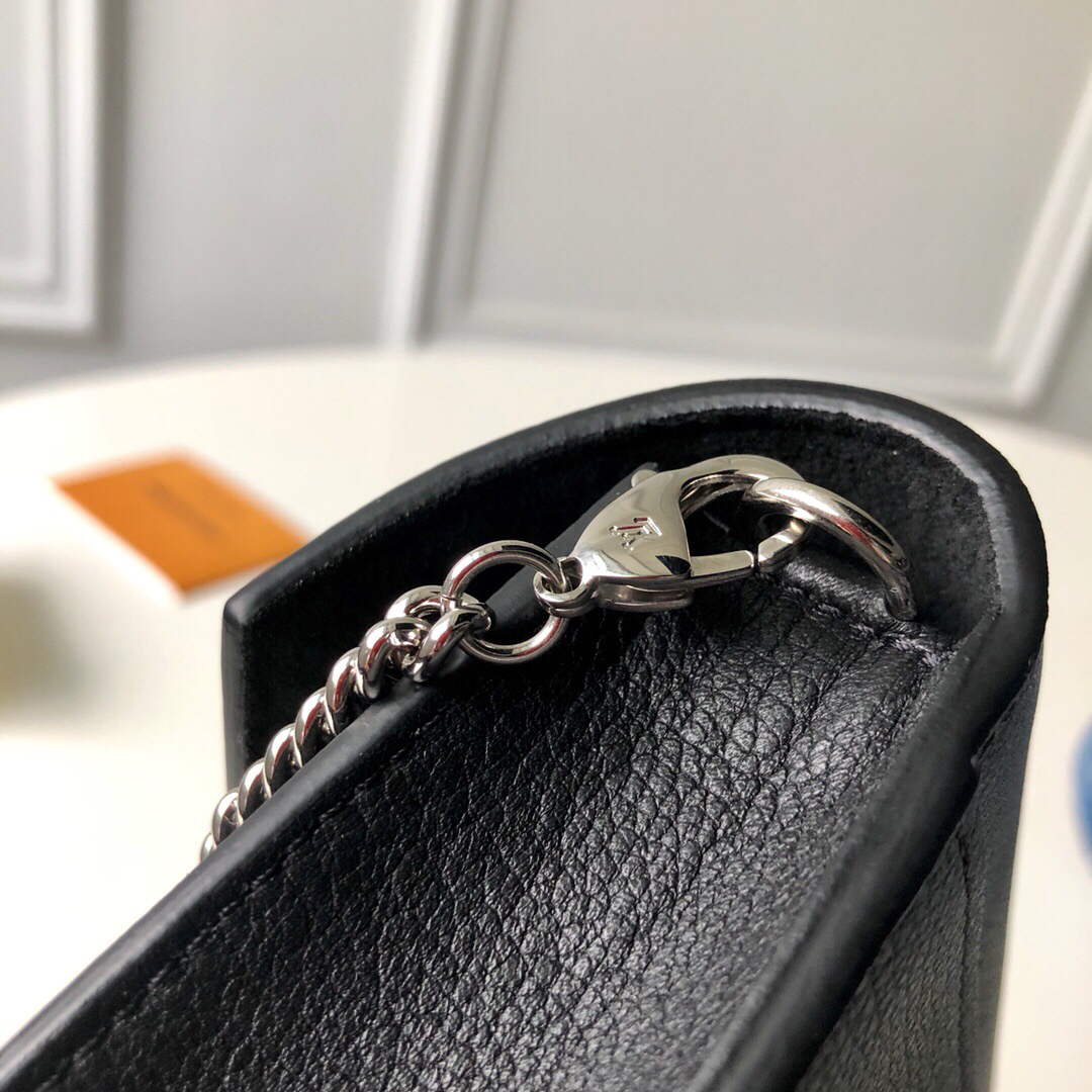 LV M63471 Louis Vuitton Mylockme Chain Pochette Black - Default Title - View 6