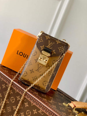 LV M63913 Louis Vuitton Vertical Trunk Pochette Bag - Default Title - View 1