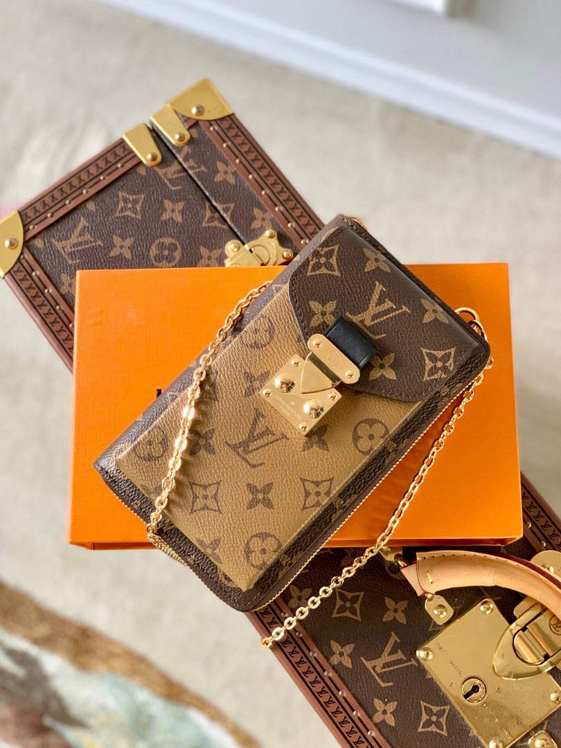 LV M63913 Louis Vuitton Vertical Trunk Pochette Bag - Default Title - View 2