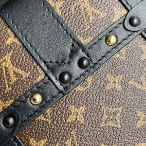 LV M63913 Louis Vuitton Vertical Trunk Pochette Bag Black - Default Title - View 5