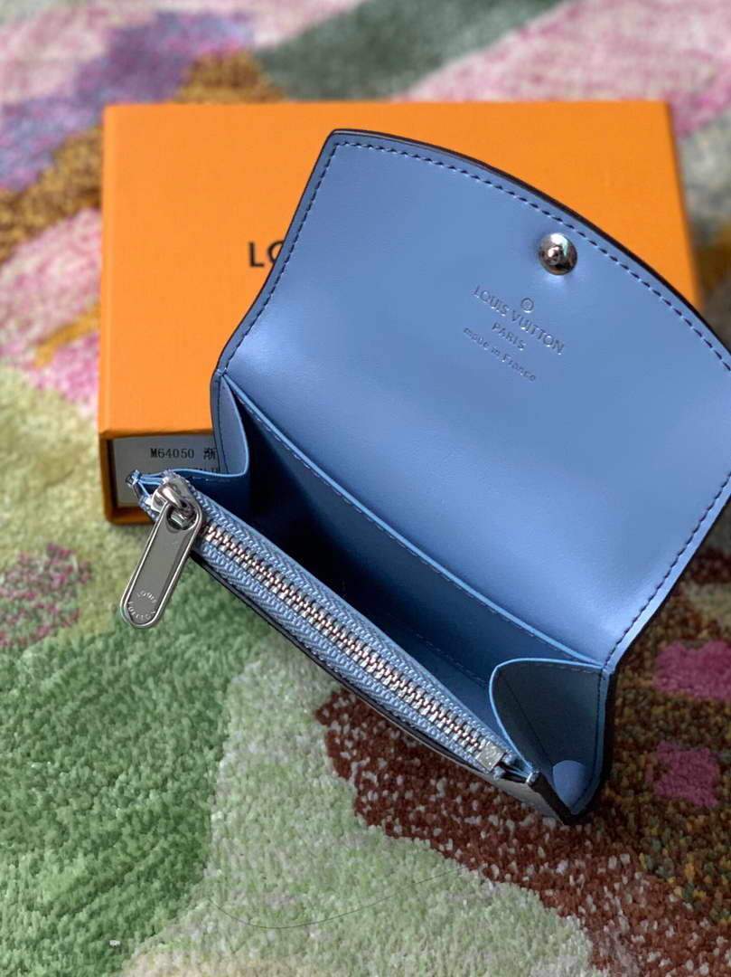 LV M64050 Louis Vuitton Anae Coin Purse Gradient Blue