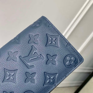 LV M66540 Louis Vuitton Brazza Wallet Navy Blue - Default Title - View 4