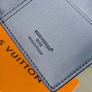 LV M66540 Louis Vuitton Brazza Wallet Navy Blue - Default Title - View 8