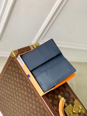 LV M66540 Louis Vuitton Brazza Wallet Navy Blue - Default Title - View 9