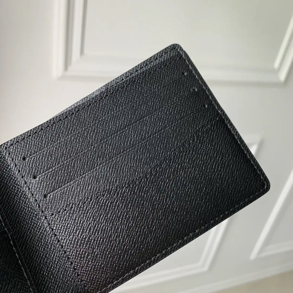 LV M67542 MULTIPLE Wallet Louis Vuitton x Supreme leather Black