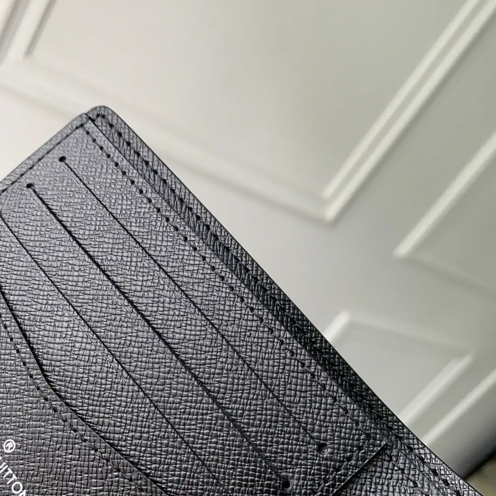 LV M67542 MULTIPLE Wallet Louis Vuitton x Supreme leather Black
