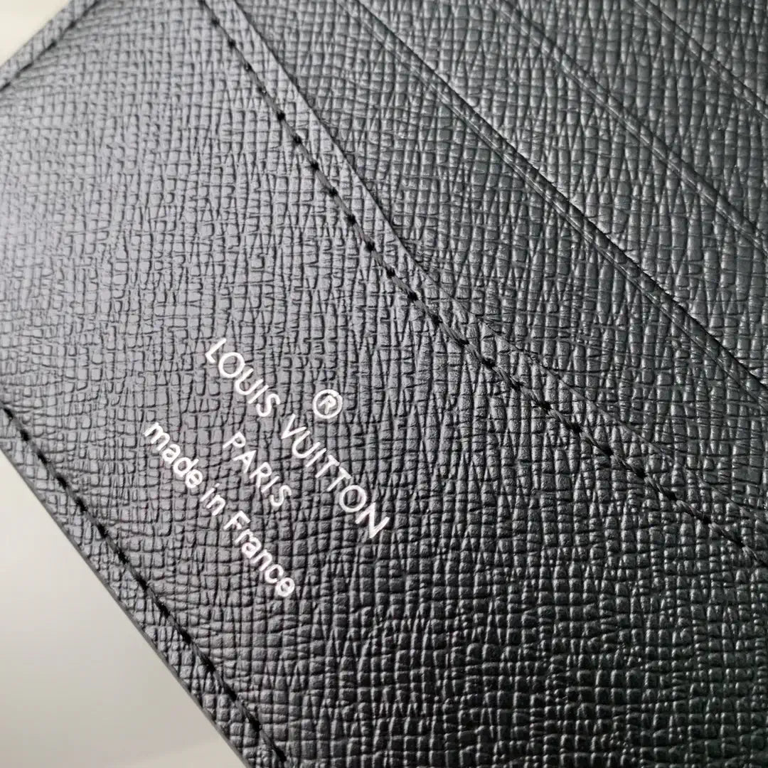 LV M67542 MULTIPLE Wallet Louis Vuitton x Supreme leather Black