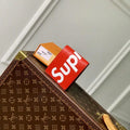 LV M67542 MULTIPLE Wallet Louis Vuitton x Supreme leather Red