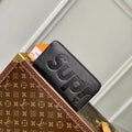LV M67548 Zippy Wallet Louis Vuitton x Supreme leather Black