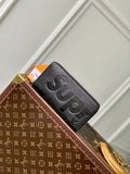 LV M67548 Zippy Wallet Louis Vuitton x Supreme leather Black