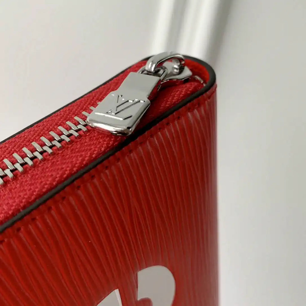 LV M67548 Zippy Wallet Louis Vuitton x Supreme leather Red