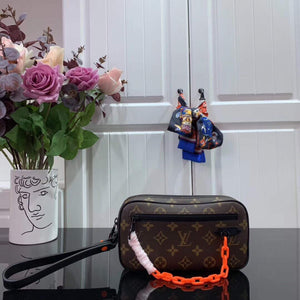 LV M68321 Louis Vuitton Pochette Volga Bag Brown - Default Title - View 1
