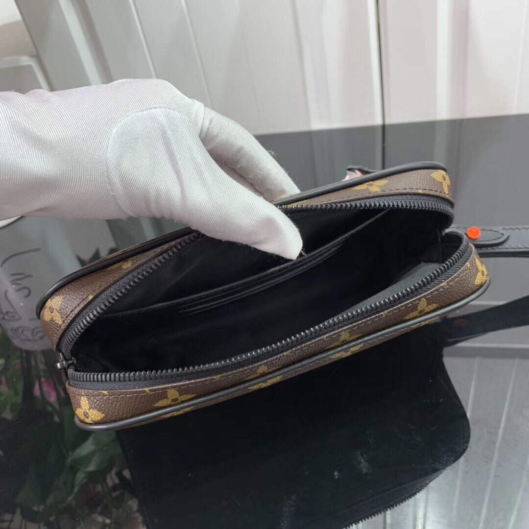 LV M68321 Louis Vuitton Pochette Volga Bag Brown - Default Title - View 9