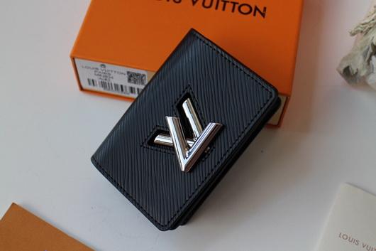 LV M68682 Louis Vuitton Twist Multicartes Wallet Epi Leather Black - luxibagsmall