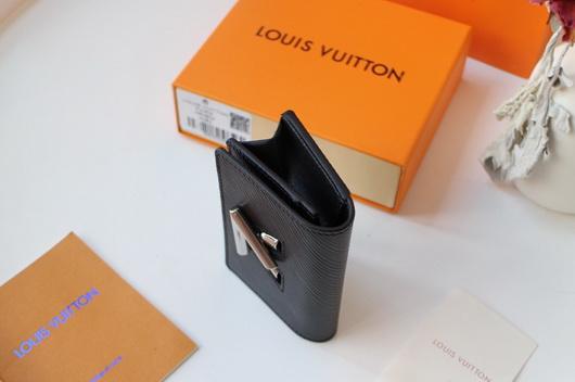 LV M68682 Louis Vuitton Twist Multicartes Wallet Epi Leather Black - luxibagsmall