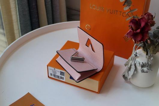 LV M68682 Louis Vuitton Twist Multicartes Wallet Epi Leather Pink - luxibagsmall