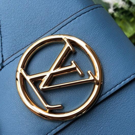LV M69175 Louis Vuitton LV Pont 9 Compact Wallet Epi Leather Blue - luxibagsmall