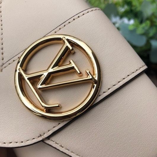 LV M69175 Louis Vuitton LV Pont 9 Compact Wallet M69177 Cowhide Leather Cream - luxibagsmall
