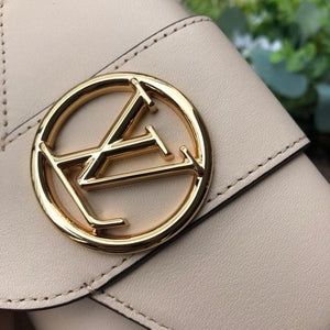 LV M69175 Louis Vuitton LV Pont 9 Compact Wallet M69177 Cowhide Leather Cream - luxibagsmall