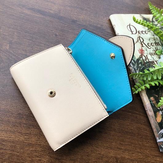 LV M69175 Louis Vuitton LV Pont 9 Compact Wallet M69177 Cowhide Leather Cream - luxibagsmall