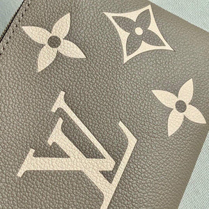 LV M69203 Louis Vuitton Double Zip Pochette Monogram Gray - luxibagsmall