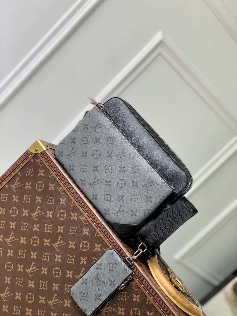 LV M69443 Louis Vuitton Trio Messenger Bag Monogram Eclipse Canvas
