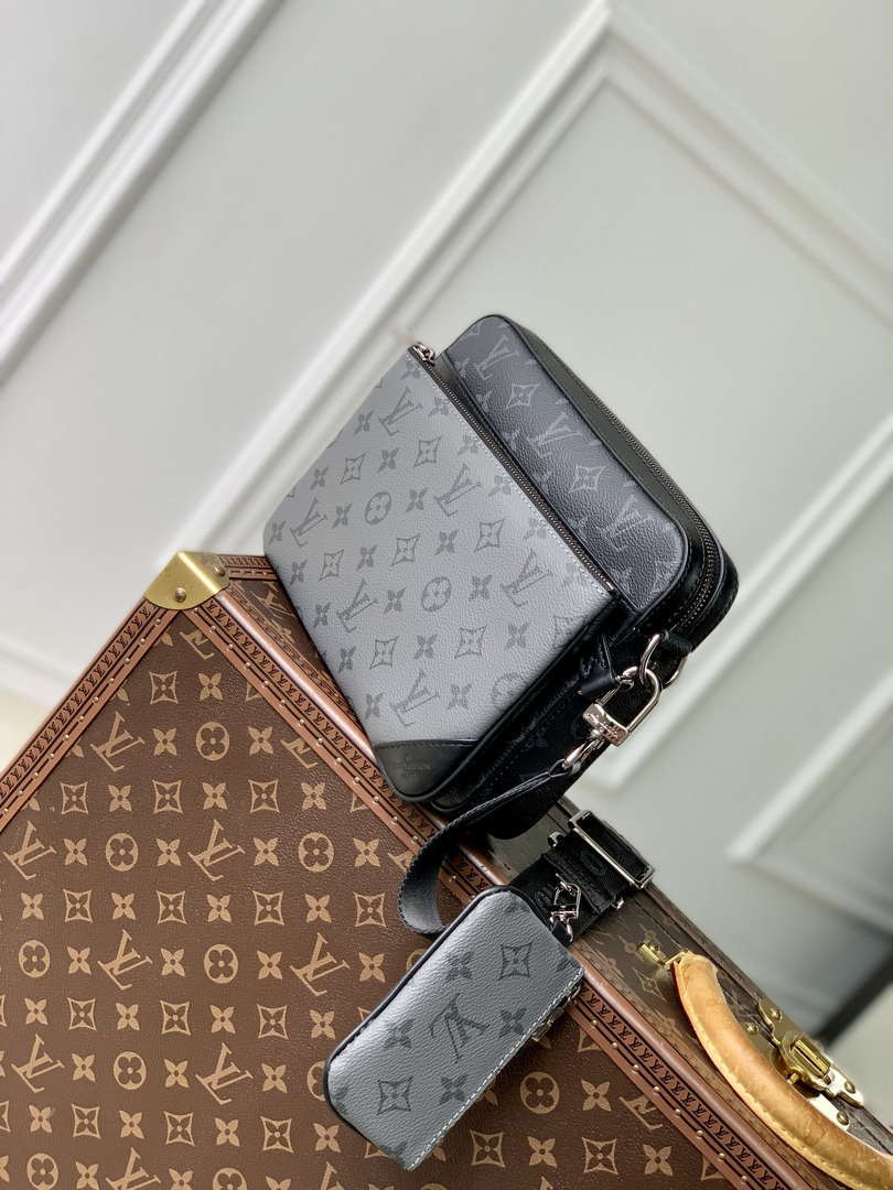 LV M69443 Louis Vuitton Trio Messenger Bag Monogram Eclipse Canvas