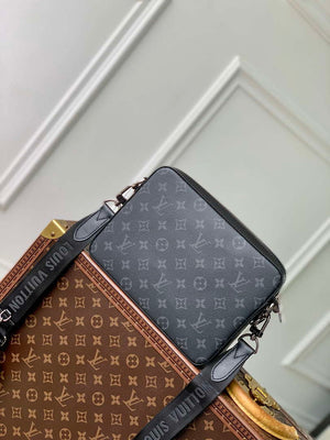 LV M69443 Louis Vuitton Trio Messenger Bag Monogram Eclipse Canvas - Default Title - View 3
