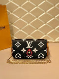 LV M69515 Louis Vuitton Crafty F¨¦licie Pochette Black - luxibagsmall