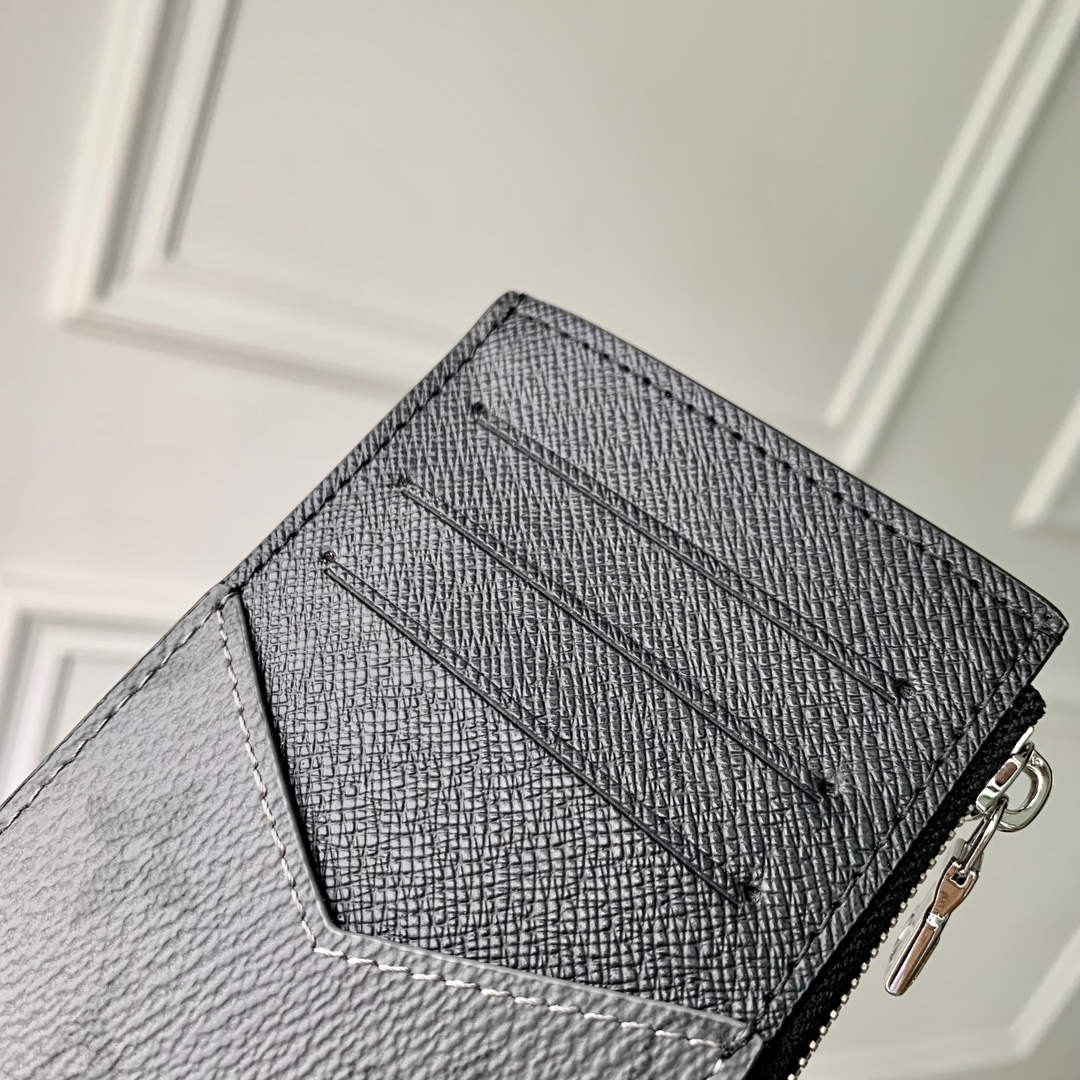 LV M69533 Louis Vuitton Coin Card Holder Gray