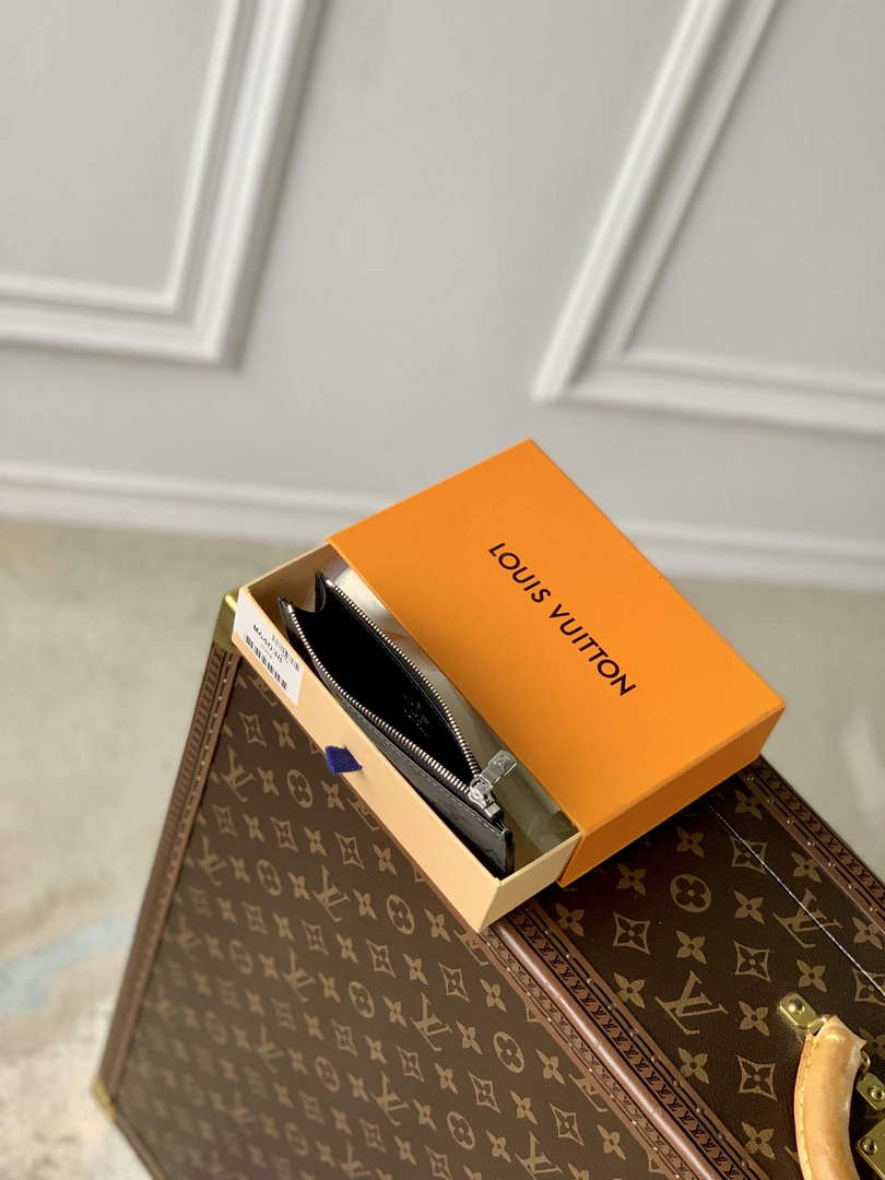 LV M69533 Louis Vuitton Coin Card Holder Gray